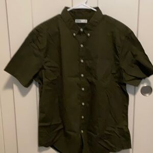 Sonoma Green Casual Button Down Shirt